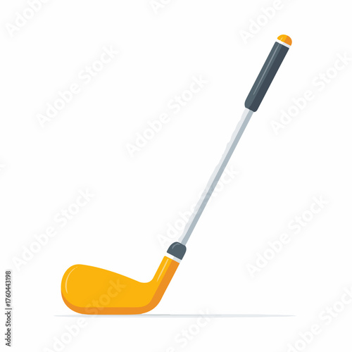 Simple Golf Club Icon in Flat Style