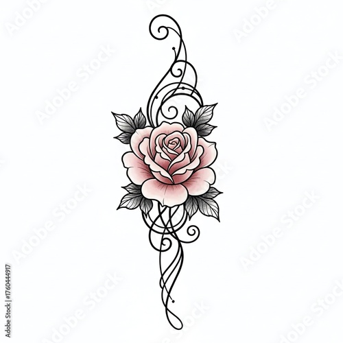 vector illustration of rose
