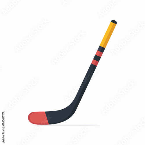 Sleek Hockey Stick Icon Design Element