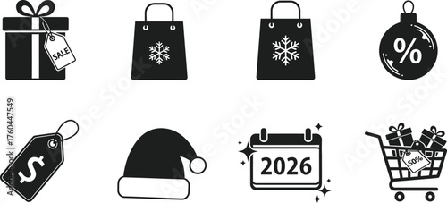 Holiday Shopping & Celebration Icons