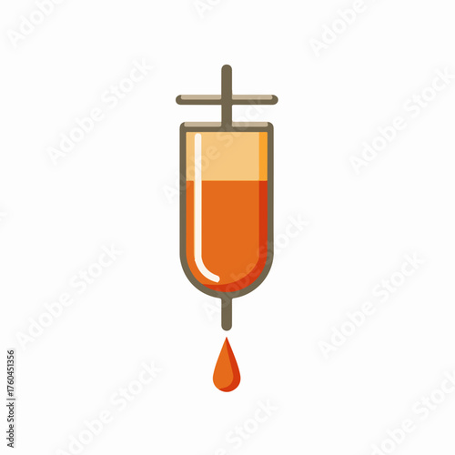 IV Drip Thin Vector Icon Design