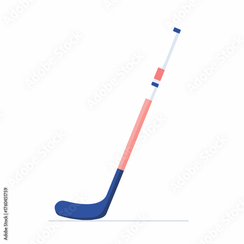 Hockey Stick Flat Vector Icon Design