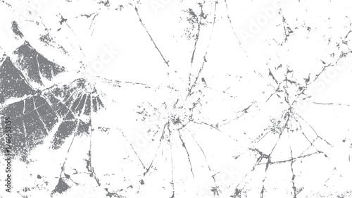 Shattered glass texture grey white abstract background
