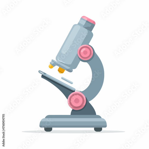 Vintage Microscope Icon Design Element