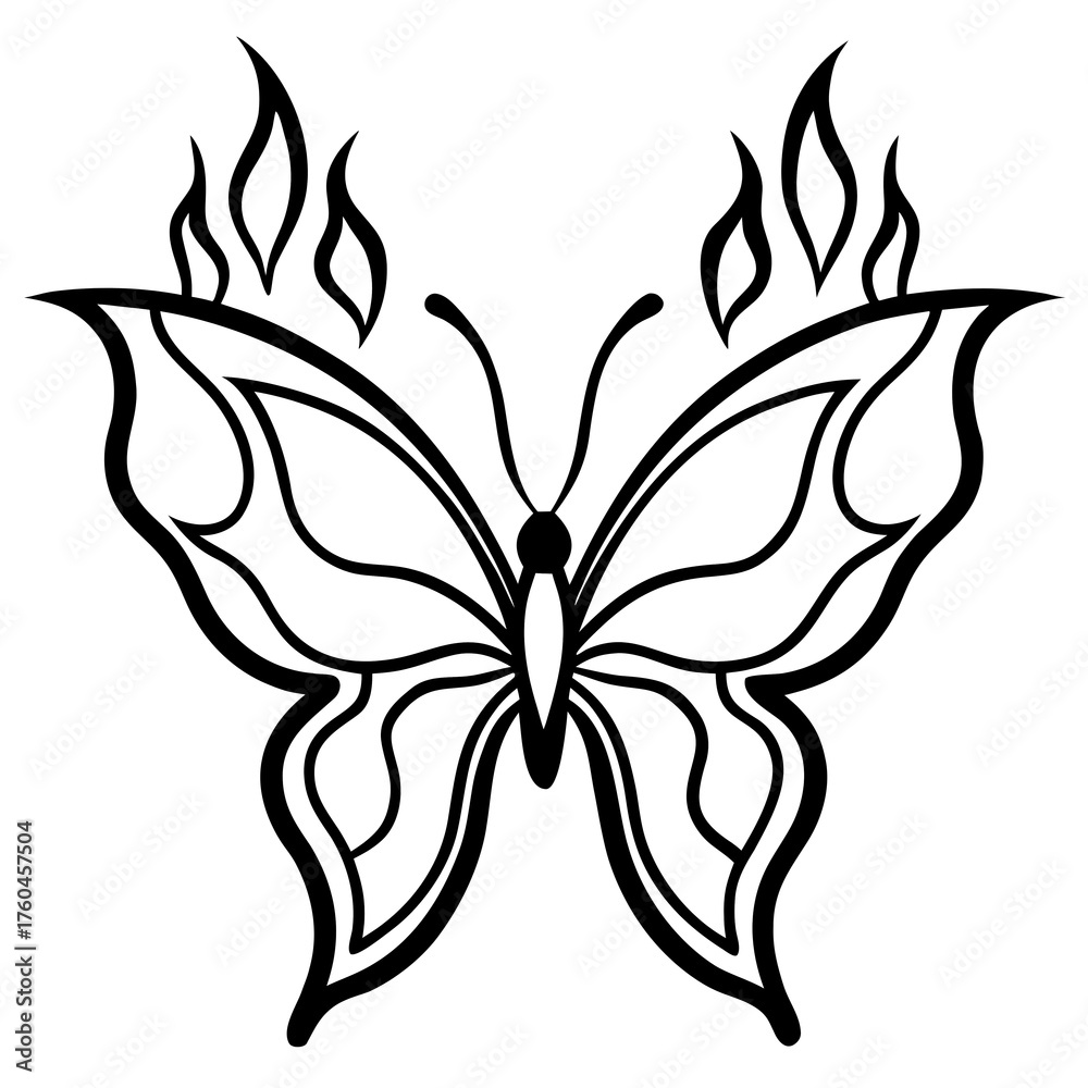 Obraz premium black and white flower