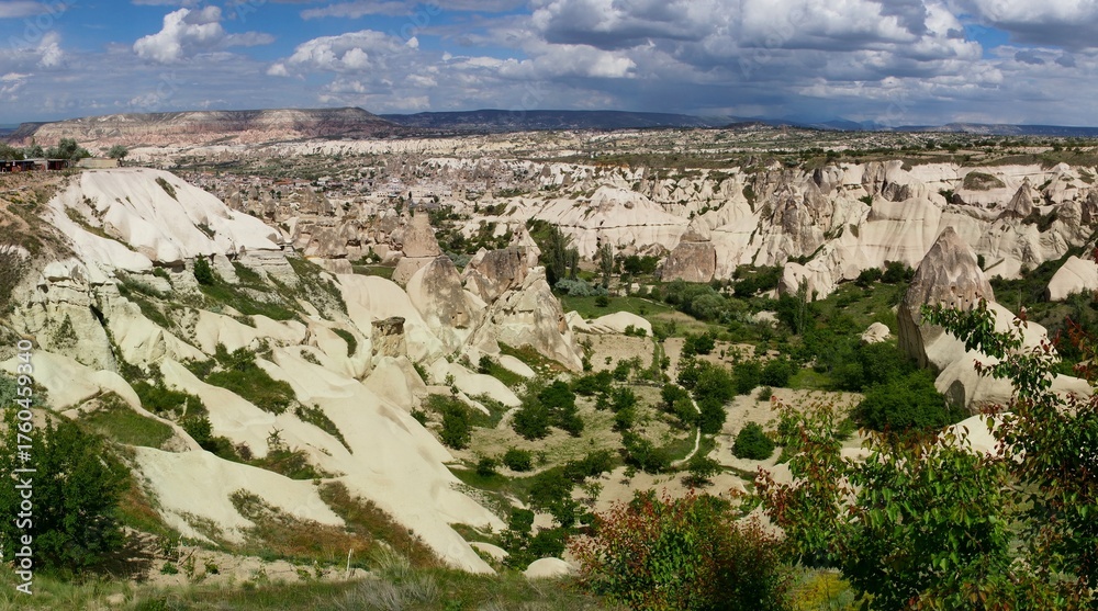 Fototapeta premium Cappadocia Landscape: Eroded Tuff Rock Structures