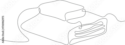 Single continuous line drawing of books above on library desk. Business and education concept. One line drawn books.