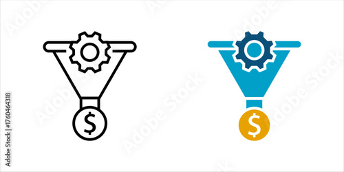 CRO, Conversion Rate Optimization icon set, vector icon . vector illustration, pictogram isolated on white background. color editable	
