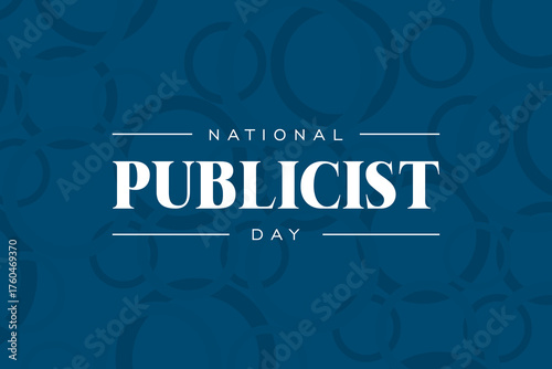 National Publicist Day Holiday concept Vector 10