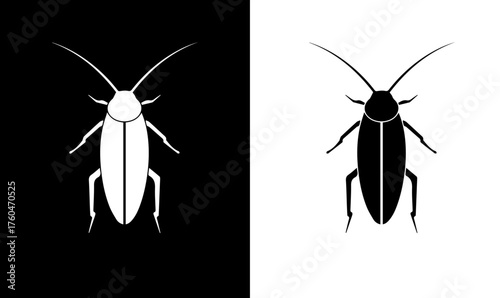 cockroach silhouette vector illustration, cockroach icon vector illustration, cockroach silhouette, silhouette, icon, icons, silhouettes, white, black, design, vector, art, design, symbol, 