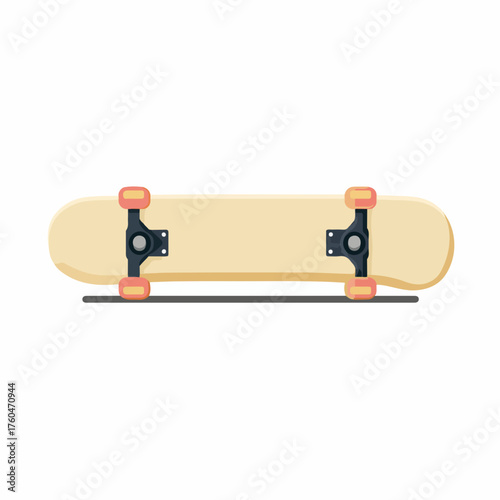 Sleek Skateboard Filled Icon Design