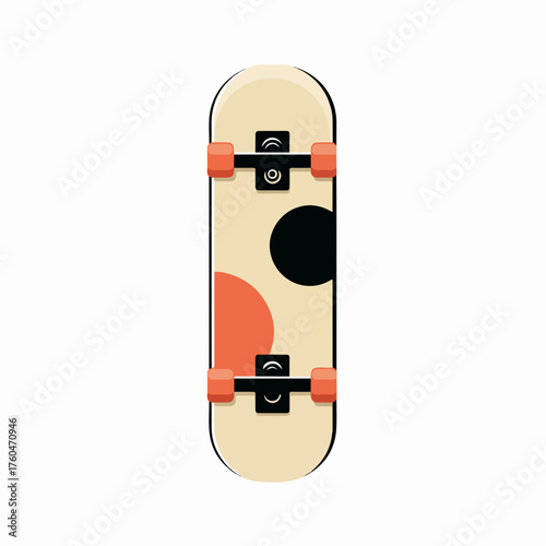Sleek Skateboard Filled Icon Design