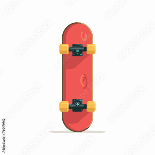 Sleek Skateboard Filled Icon Design