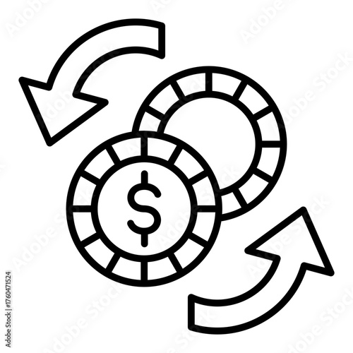Money flow Icon