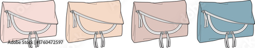 Collection of Elegant Handbags in Pastel Colors for Fashion and Style Inspiration