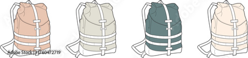 Colorful Backpacks Stylish Pack for Students and Adventurers in Various Shades