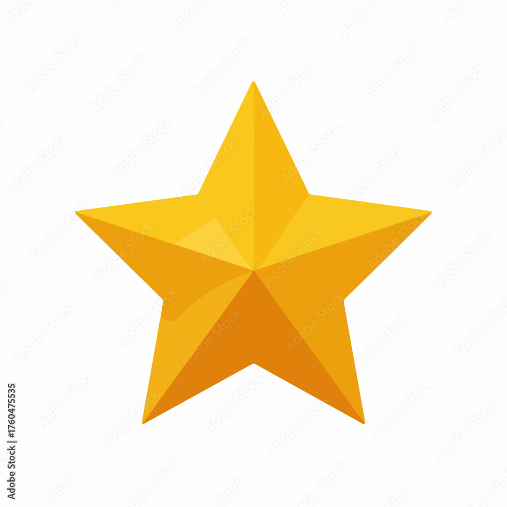 Obraz premium Minimalistic Star Icon Design Element