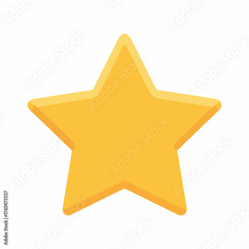Elegant Star Icon in Flat Design
