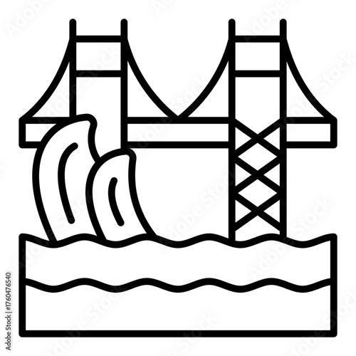 Bridge tsunami Icon