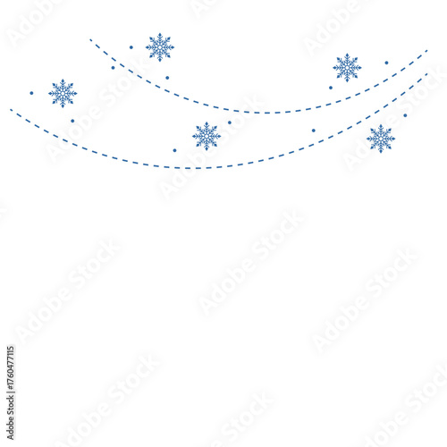 Hanging Winter Snowflakes