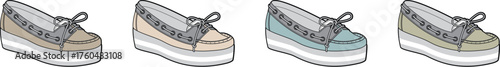 Fashionable and Stylish Shoes in a Variety of Colors, Perfect for Everyday Wear and Summer