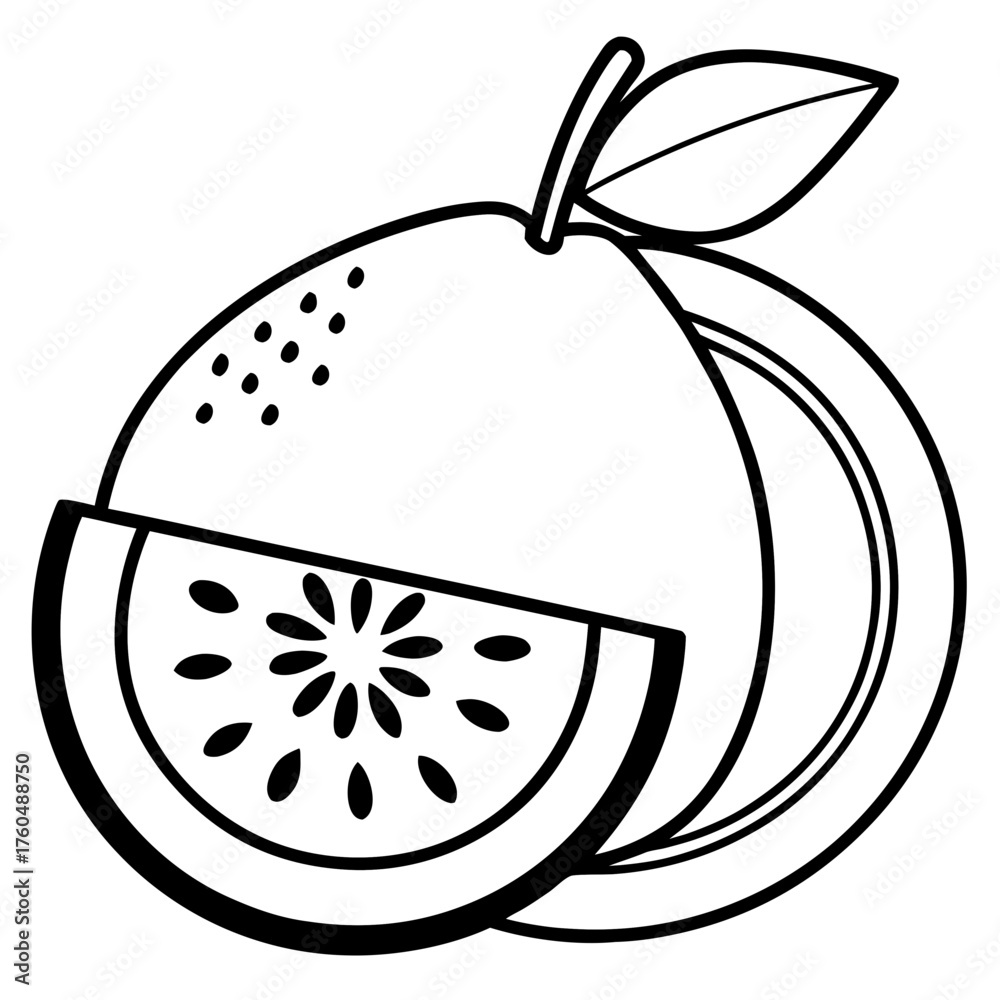 Obraz premium Fresh Guava Fruit Vector Pack