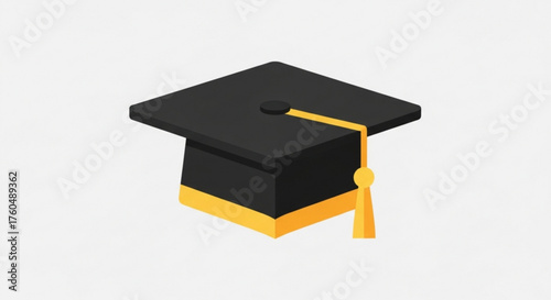 A graduation cap with a tassel, , symbolizing academic achievement and the culmination of hard work and dedication