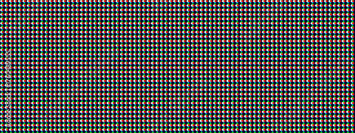 LCD LED screen with dot pattern and SMD macro for monitor background. Digital grid and texture for video illustration. Pixel mesh and display for electronics template design.
