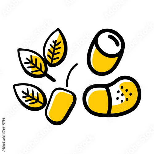 Nutrient Breakdown Illustration for Digestion
