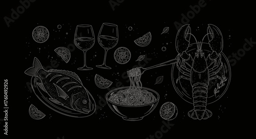 Icon set for design material and graphic resource UI and UX such as travelling, music, business etc.