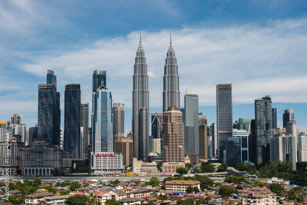 Fototapeta premium Landscape of Kuala Lumpur city skyline