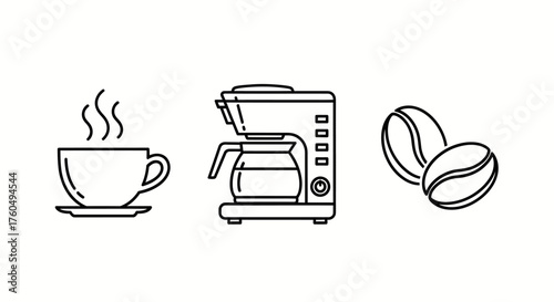 Icon set for design material and graphic resource UI and UX such as travelling, music, business etc.