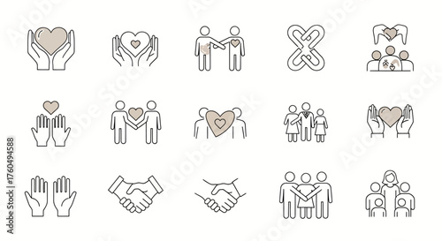 Icon set for design material and graphic resource UI and UX such as travelling, music, business etc.