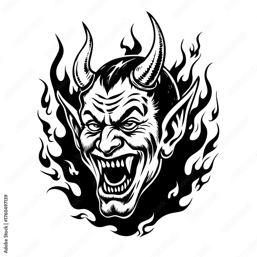 Obraz premium tiger head tattoo