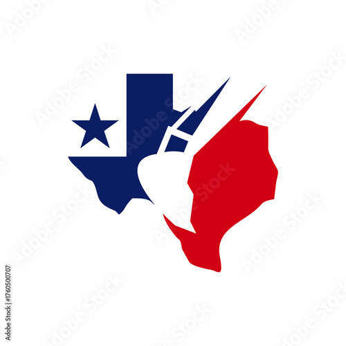 Texas and excavator