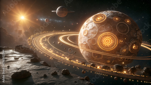 Fototapeta Naklejka Na Ścianę i Meble -  space station in space