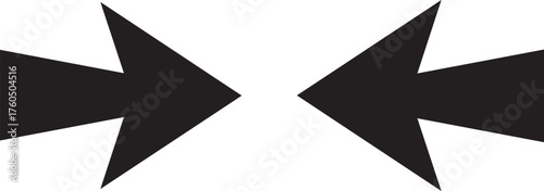 vector arrow sign on white background