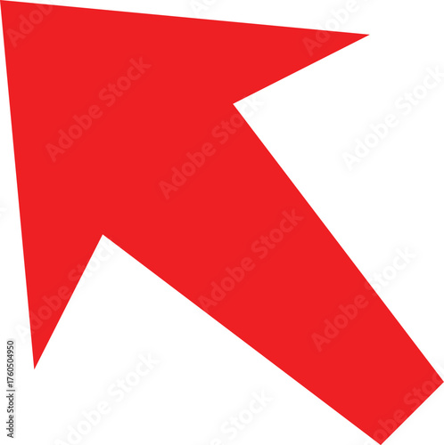 vector arrow sign on white background