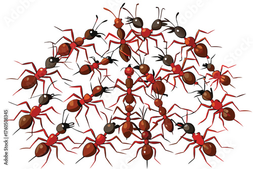 Ant Colony Illustration – Insect Life, Nature Scene, and Cartoon Ant Characters