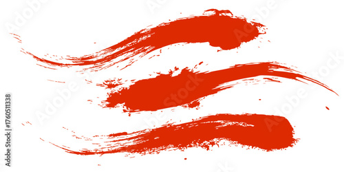 Abstract wave texture with analog brush strokes