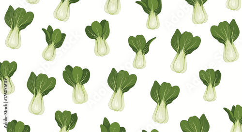 A close up of green bok choy vegetables.