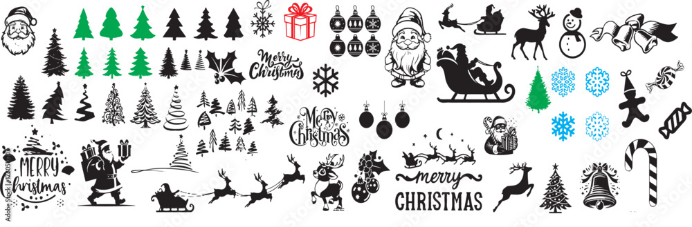 Fototapeta premium christmas eliments