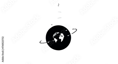 Abstract representation of global connection and communication