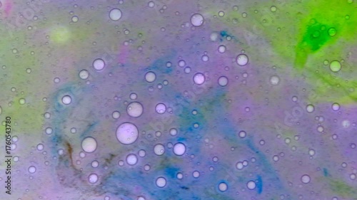 Colorful slime texture background with air bubbles