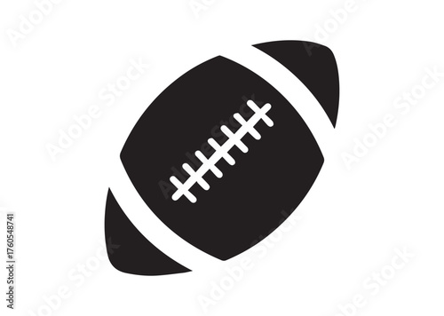 American Football Ball icon, American Football Ball solid vector