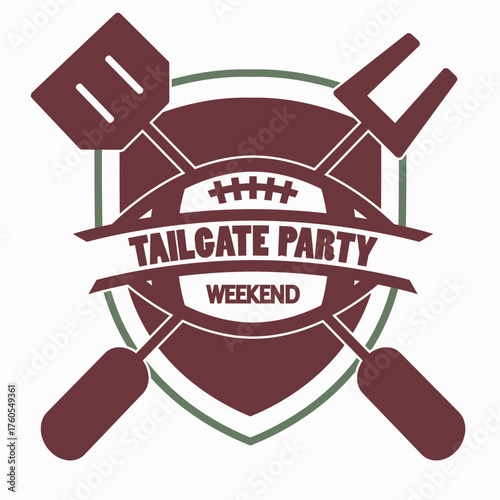 tailgate logo icon design vector flat isolated illustration