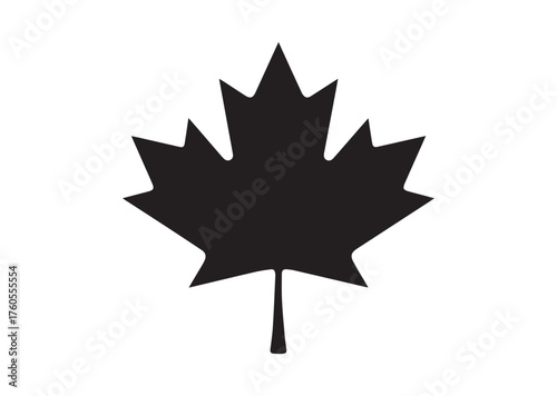 Canadian maple leaf icon, Canadian maple leaf solid vector