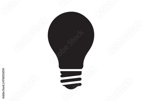 Bulb icon, Bulb solid vector