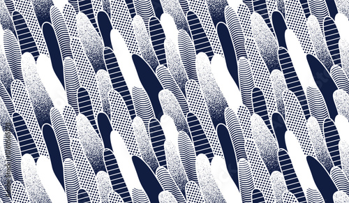 Biological organisms look like seamless pattern, abstract endless background of flora, plant graphic repeat wallpaper, algae repeat motif.