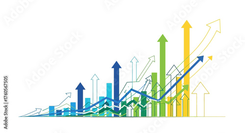 Dynamic Data Visualization with Graphs and Arrows in an Abstract Environment